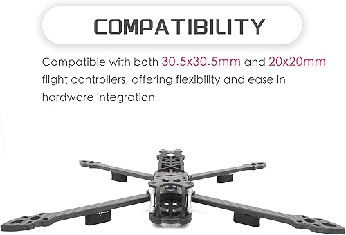 Mark4 FPV Frame 295mm FPV Racing Drone Frame 7inch 3K Carbon Fiber Frame Quadcopter FPV Freestyle Frame with 5mm Arms - Poueer