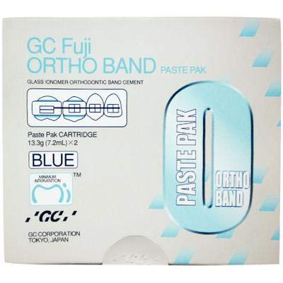 GCA GC Fuji Ortho Band Paste Pak Orthodontic Cement Blue Paste Pak Refill Each - Poueer