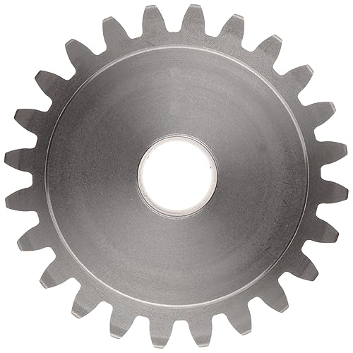 Ametric® 20S1013 Inch Steel Spur MPB Gear, 20 Deg 10DP, 13 Teeth, 5/8 Inch +/-1/16' Pilot Bore (B), 1-1/4' Face Width (F), 1 Inch Hub Dia (H), 0.625 Inch Hub Projection (P), 1-7/8 Inch total width, 1.5 Inch OD, (1-125) - Poueer