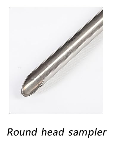 Grain Sampling Probe - Stainless Steel Sampler Soil Test Kits Soil Probes Tool for Granule and Solid Sack Bag Sampling(2.8cm,150cm) - Poueer