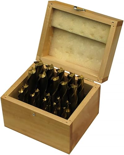 JET 20-Piece TiN-Coated Single End Mill Set (650211) - Poueer