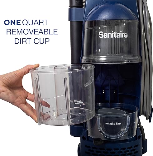 Sanitaire Professional Bagless Upright Commercial Vacuum with Tools, SL4410A & SC679K Tradition Upright Commercial Bagged Vacuum, Red - Poueer