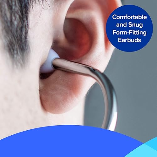 Earscope - In-Ear Stethoscope Ozone Insufflator with Medical Silicone Tube, Soft Ear Plugs, Male Luer Lock - Poueer