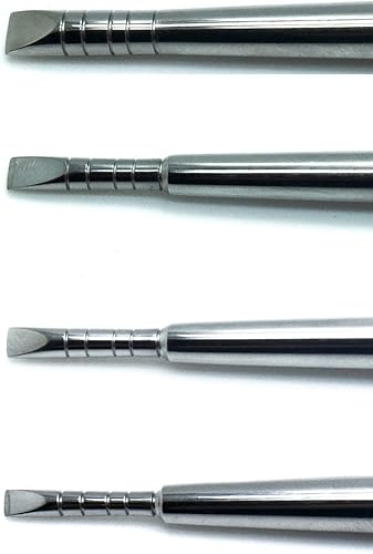 Dental Chisels 8 Pieces Ridge Standard Implant Bone Splitting Periodontal Extracting Instruments - Poueer