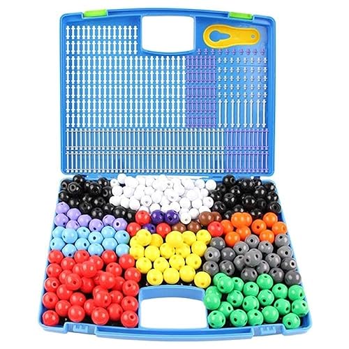 Hybrid DIY Chemical Molecular Structure Model, 296 Pack Experiment Equipment Chemistr y Ball Stick Scale Baseball Bat Inorganic Atom Crystal - Poueer
