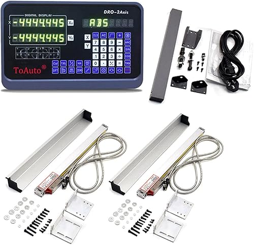 6' 24' 2 Axis Digital Readout DRO Display 5um Precision Linear Scale Encoder 150mm 600mm for CNC Wire Milling Cutting Machine - Poueer