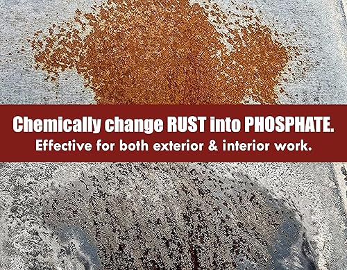 Rust Kutter- Gallon - Stops Rust and Converts Rust Spots to Leave a Primed Surface Ready to Paint, Professional Rust Repair Manufactured in USA - Poueer