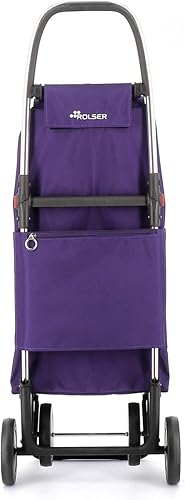 Rolser I-Max MF 4 Wheel Foldable Shopping Trolley - Orange - Poueer