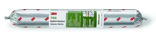 3M Adhesive Sealant 760 UV, High Performance Sealant for Industrial, Transportation and Construction Applications, UV Resistant, Long-Term Durability, Weather Resistant, Black, 600 mL Sausage Pack - Poueer