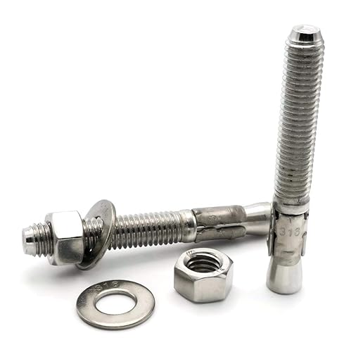 Wedge Anchor 316 Stainless Steel - 1/2'-13 x 5-1/2' Qty-10 - Poueer