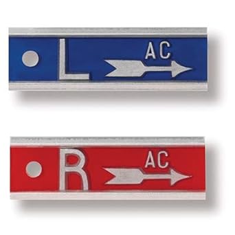 X-Ray Markers (Aluminum) - Arrow, Left & Right Set, 1/2' Lead Letters 'L' & 'R', 1' Arrow, Custom - Poueer