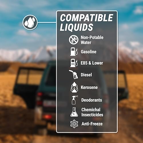 TERA PUMP New Lightweight Water Pump (BPA-Free) Easy to Carry & Food Grade, Fast Siphon, Emergency, Survival Disaster, Hand Transfer for Drinking Water, Fuel etc. - Poueer