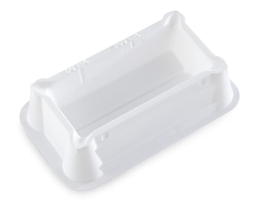 Heathrow Scientific Sterile Reagent Reservoir, 5 mL Capacity, Polystyrene, Disposable, White (Pack of 50) - Poueer