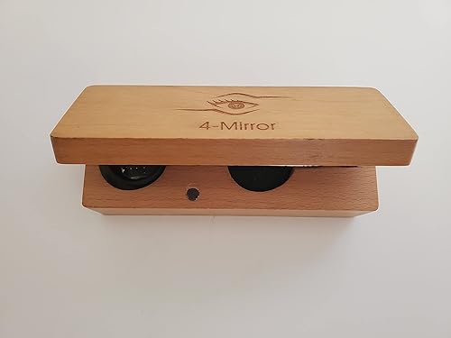 Ophthalmology 4 Mirror gonioscope Ophthalmic Lens with Wooden Box - Poueer