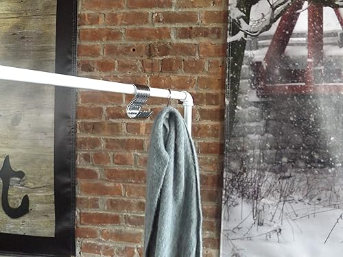 NAHANCO SHKSMRS Raw Steel Jeans Hook, 4' (Pack of 50) - Poueer