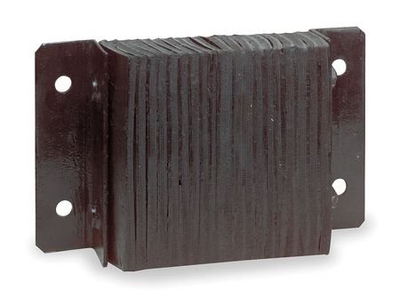 Dock Bumper, 10x4-1/2x10-3/4 In., Rubber - Poueer