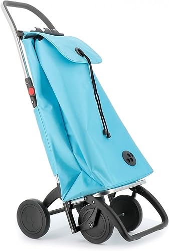 Rolser I-Max MF 4 Wheel Foldable Shopping Trolley - Orange - Poueer