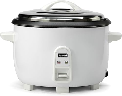 Pantin Commercial Electric Rice Cooker – 25 Cups Raw / 50 Cups Cooked Capacity w/Measuring Cup & Scoop – High-Efficiency Large Rice Cooker Commercial Rice Cooker for Restaurants, Hotels and Catering - Poueer