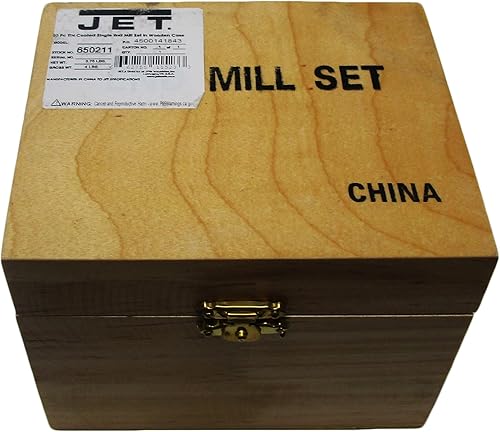 JET 20-Piece TiN-Coated Single End Mill Set (650211) - Poueer