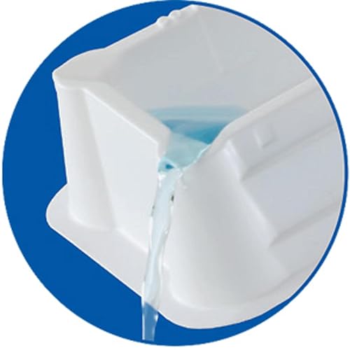 Heathrow Scientific Sterile Reagent Reservoir, 5 mL Capacity, Polystyrene, Disposable, White (Pack of 50) - Poueer