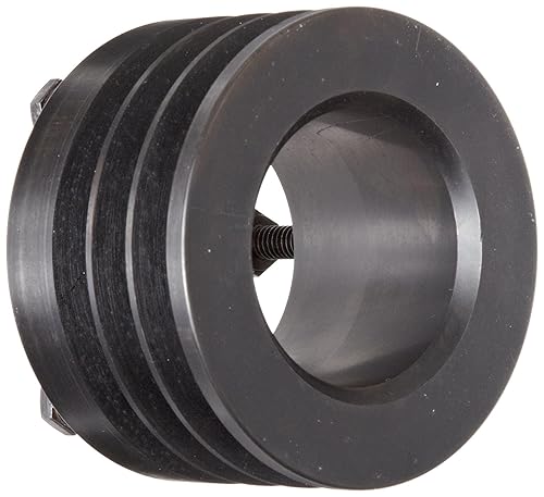 Martin 3 3V 412 SH Hi-Cap QD Sheave, 3V Belt Section, 3 Grooves, SH Bushing required, Class 30 Gray Cast Iron, 4.12' OD, 6022 max rpm, 4.07' Pitch Diameter - Poueer