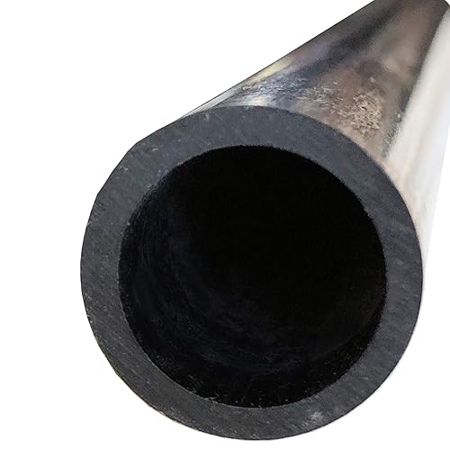 – Carbon Fiber Tube - 4mm X 2mm x 1000mm – Pultruded Round Hollow Carbon Fiber rods Black Matte Finish - Pure Carbon Fibre Hollow Tube shafts - for RC Planes-Drones, Boat DIY Craft Projects - Poueer