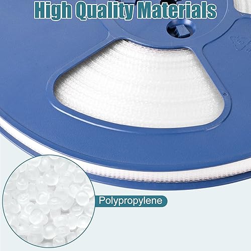 MYFAMIREA Heavy Duty Banding Strapping Kit with Tensioner Tool, 1/2' x 3500FT Polypropylene Plastic Packaging Strapping, 300 Metal Seals, Sealer Tool for Pallets, Logistics, Warehouse (Red) - Poueer