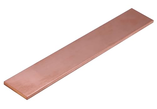 VERNUOS 1/4' x 2' C110 Copper Flat BAR 12' Long Solid .23' Plate Mill - Poueer