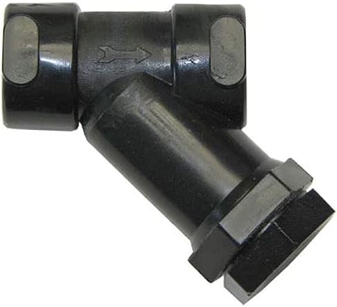AllPoints 3/8' Y Strainer; Plastic, Injection Molded, Black, Polished - Poueer