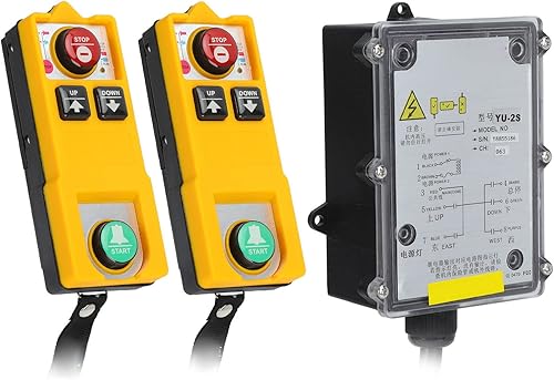 FLEXMAN Wireless Crane Remote Control, Industrial Waterproof Hoist Crane Remotes Controller for Bridge Cranes, Top Cranes, Chain Cranes, Monorails (DC 24V) - Poueer