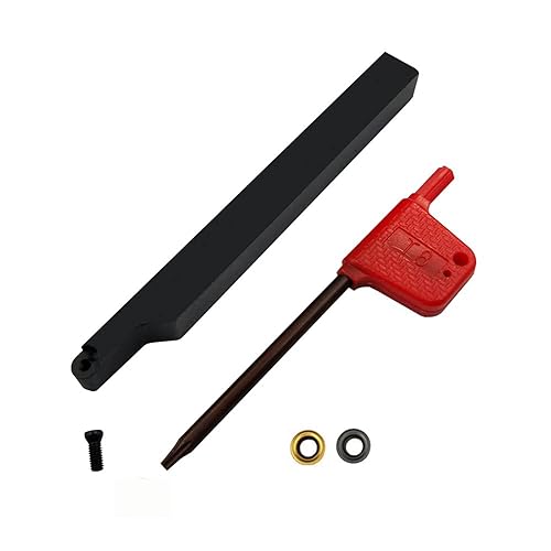 26pcs 3/8 and 5/8 Cut off Lathe Turnig Holders Profiling Tool holder with RCMT0602MO Round carbide inserts GTN-2 SP200 Grooving inserts for steel - Poueer