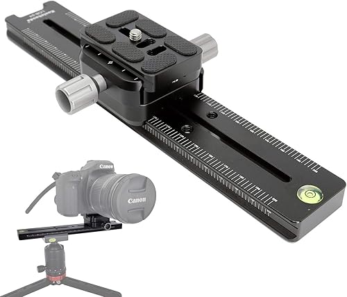 Koolehaoda 240mm Professional Rail Nodal Slide with Quick Release Clamp - Poueer