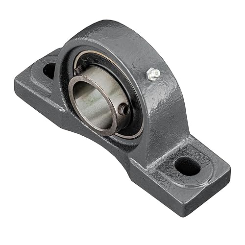 1-1/2 Inch Set Screw Mounted Pillow Block Bearing, Pack of 2 - Poueer