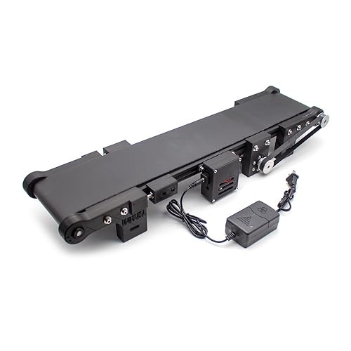 Smart Mini Conveyor Belt Speed Adjustable Forward and Reverse Mini Production Line Auto Frictional Force Experiment Device - Poueer