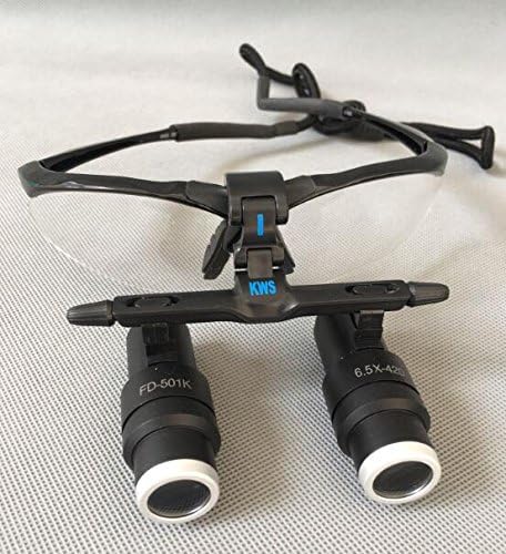 EustomA 6.5X Loupes Binocular High Magnification 420mm Working Distance FD-501K - Poueer