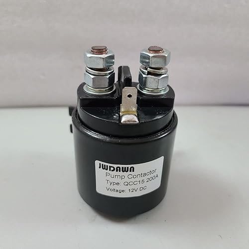 QCC15 200A Hydraulic Pump Motor Contactor 12V 24V Coil 200 Amp Pump System Solenoid Relay Switch Electric Pallet Truck Stacker Forklift Material Handling Cart Lift Aerial Platform (QCC15 24V) - Poueer