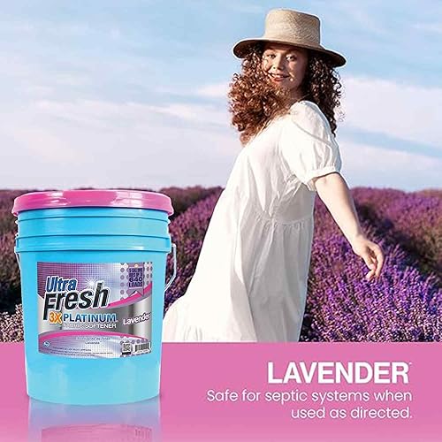 Ultra Fresh Platinum Fabric Softener Up to 640 Loads, Tropical Escape, 5 Gallon - Poueer