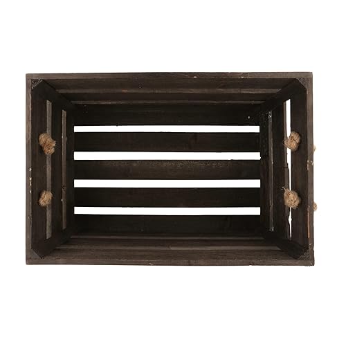 G.E.T. Reclaimed Wood Fruit/Veg.E.T.able Crates with Rope Handles, WB-1-SET-RWD (Set of 3) - Poueer