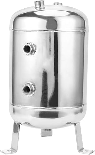 Gas , Air Reservoir , Vertical 5-Port 304 Stainless Steel 2.1-Gallon High Pressure Gas Storage, Hydraulic Hydraulic Reservoirs - Poueer