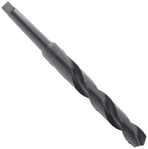 Chicago Latrobe 53580 110S High-Speed Steel Taper Shank Drill Bit, Black Oxide Finish, #3 Morse Taper Shank, 118 Degree Conventional Point, 1-1/4' Size - Poueer