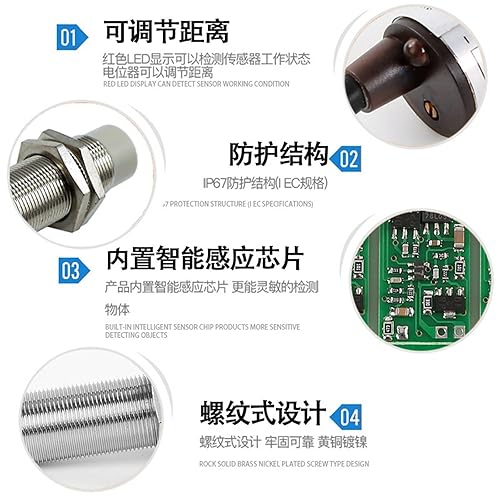 Capacitive proximity switch sensor SZC-M18-8DN can sense materials, metal and any objects(SZC-M18-8DN) - Poueer