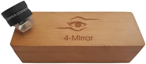Ophthalmology 4 Mirror gonioscope Ophthalmic Lens with Wooden Box - Poueer