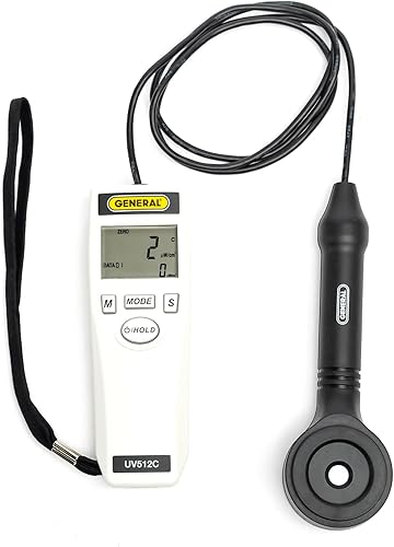 General Tools Digital UVA/UVB Meter | Measures UV-A/B Intensity (280-400 nm) | Two Ranges, Backlit LCD, Memory Function | Safety and Environmental Monitoring | Kit includes tripod and Magnetic Mount - Poueer
