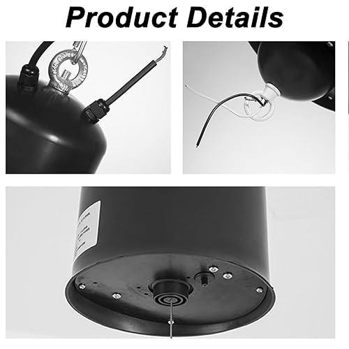 Chandelier Lift with Remote Control, Electric Chandelier Hoist 49.2FT Lifting Height for Shopping Mall Stadium, 4.4-11 LBS Pendant Lamps Lifter for Small High Altitude Lamps - Poueer