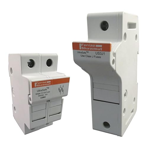 Mersen US3J1I Amp-Trap 2000 SmartSpot Class J Recommended Fuse Block with Box Connector, 0-30 Ampere, 1 Pole - Poueer