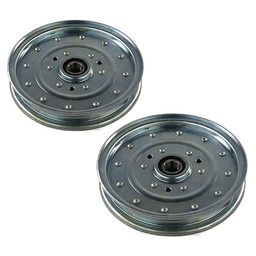 The ROP Shop (Pack of 2) Flat Idler Pulleys for 2005-2008 Toro Z Master Z400 74410 52' Decks - Poueer