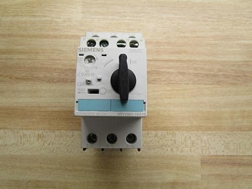 Siemens 3RV1021-1KA10 Manual Starter and Enclosure, Open Type, 9-12.5 FLA Adjustment Range (Certified Refurbished) - Poueer