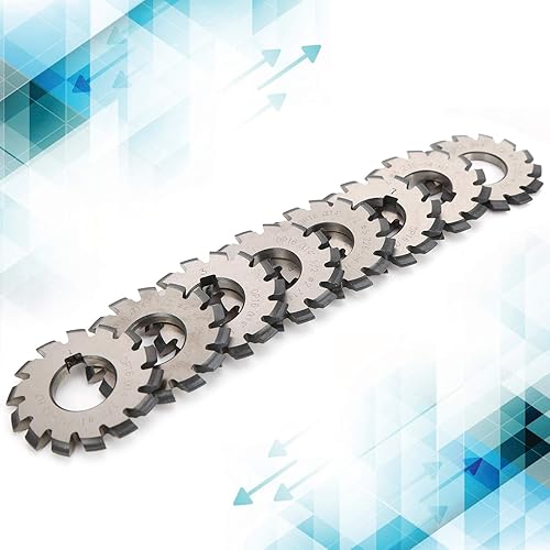 22mm Gear Milling Cutter, Involute Gear Milling Cutter Strong Durable Great Workmanship Straight Tooth Design for Industrial Use - Poueer