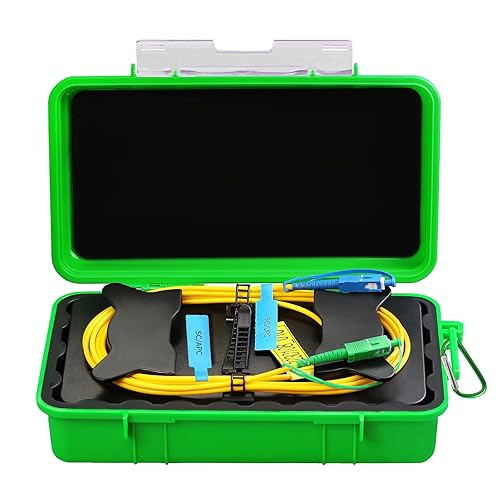 OTDR SCAPC-SCAPC 1KM Fiber Optic Transmission Launch Cable Box Fiber Optic Testing Extension line Transmission Cable Ring Test Tools OTDR Dead Zone Eliminator Test Tool - Poueer
