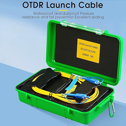 OTDR SCAPC-SCAPC 1KM Fiber Optic Transmission Launch Cable Box Fiber Optic Testing Extension line Transmission Cable Ring Test Tools OTDR Dead Zone Eliminator Test Tool - Poueer